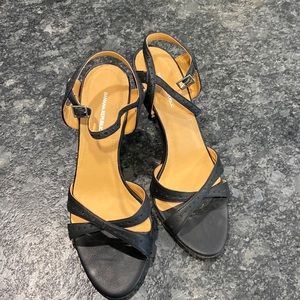 Banana Republic leather heels worn once